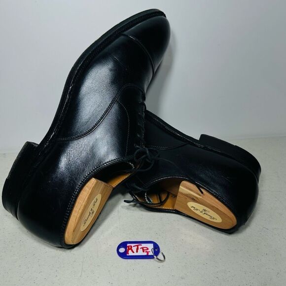 ALDEN 907 Men’s Straight Tip Balmoral Black Calfskin Shoes Size 10AAAA/AA main image 5